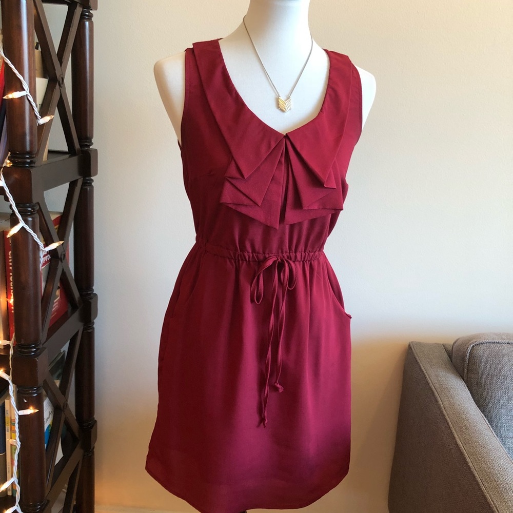 Red/ maroon BeBop spring sleeveless dress